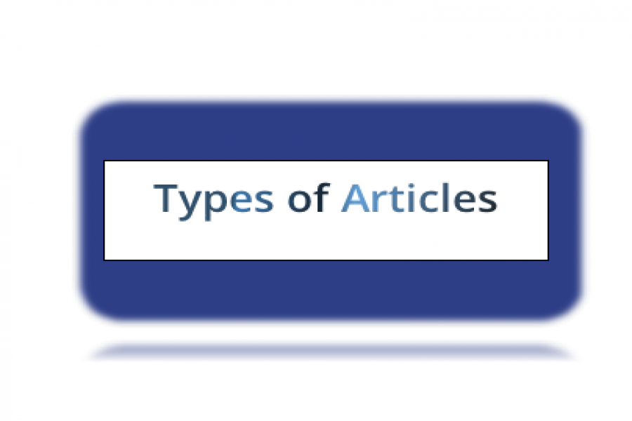 Types of Articles Accepted by the Conference Types of Articles Accepted by the Conference